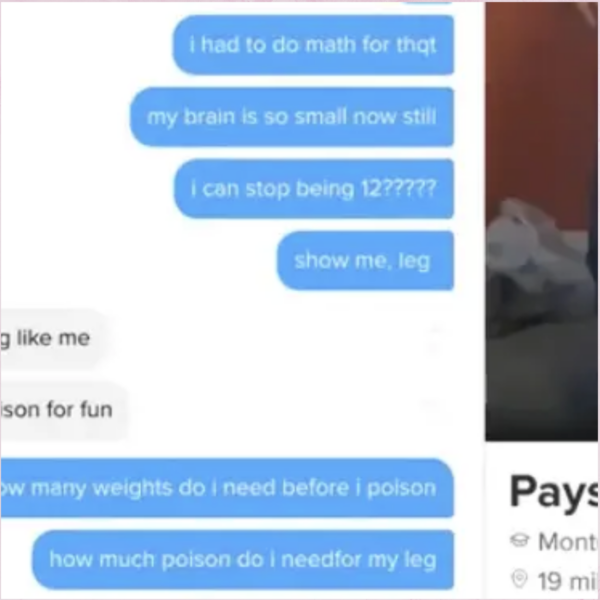 Tinder Live - Lane Talks To A Leg About Poison On Valentine's Day